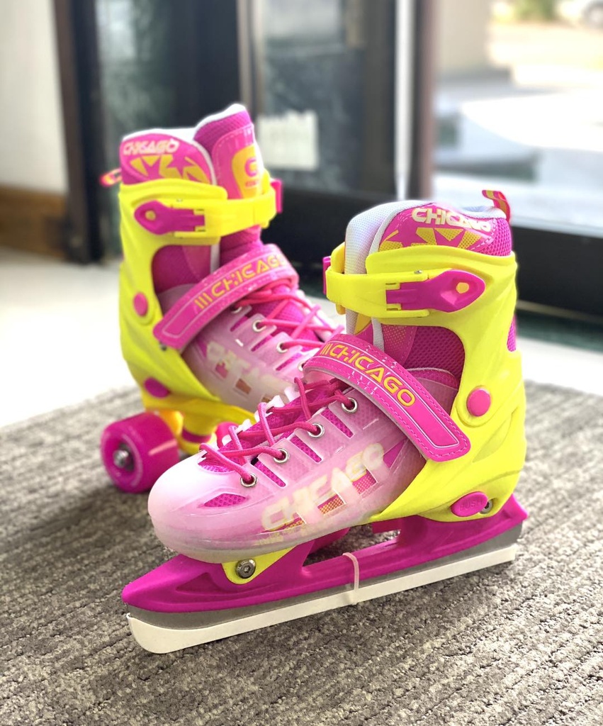 Patines ajustables 3 en 1 Chicago Pinky