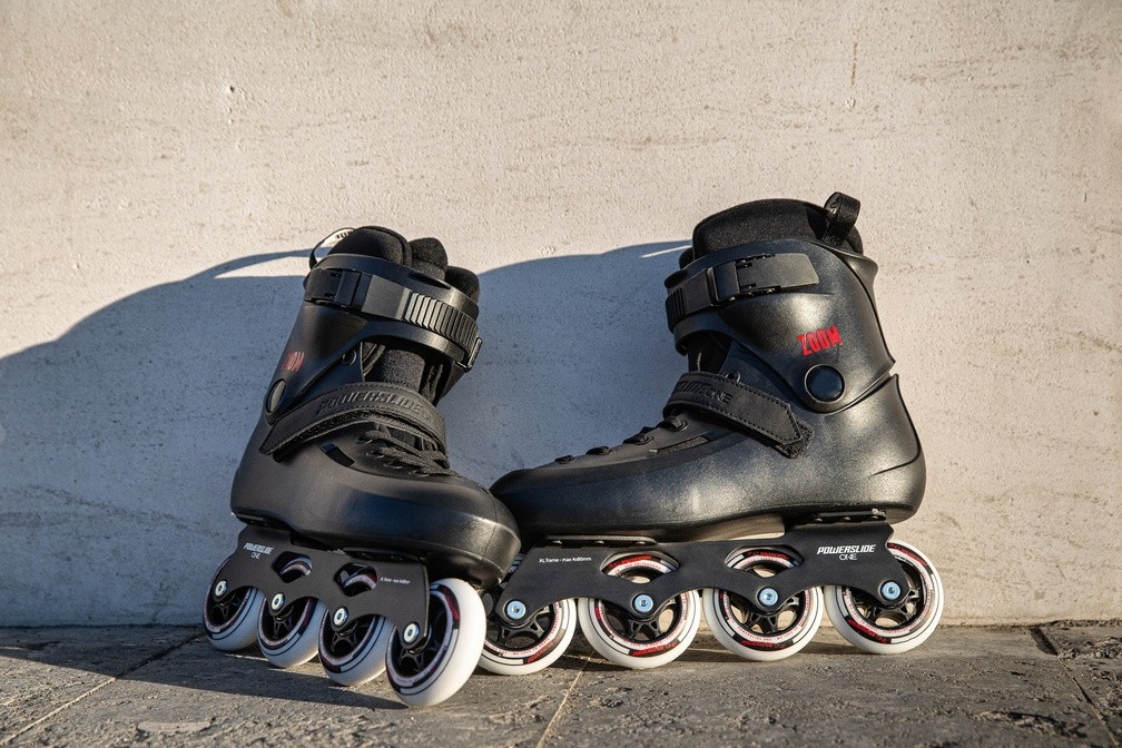 Patines Powerslide Zoom Black White 80