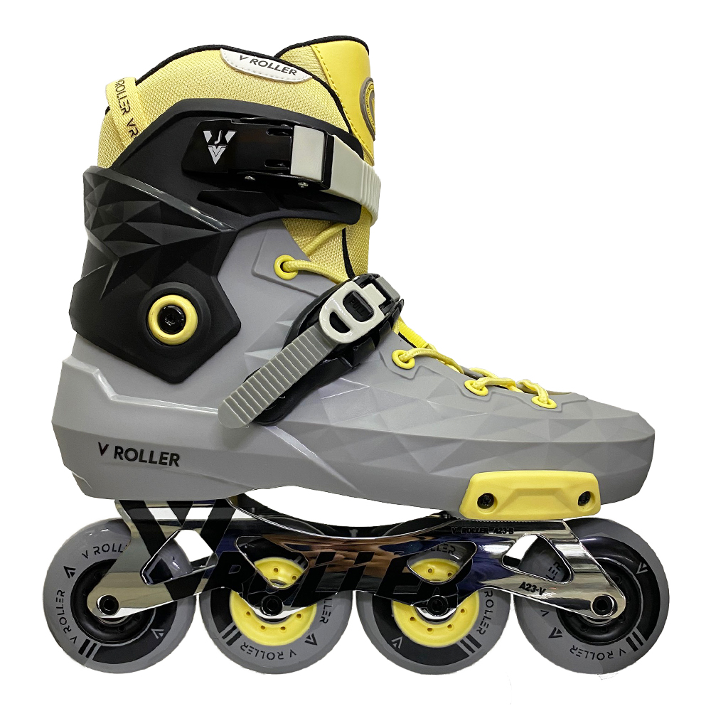 Patines V Roller Love Speed Pearl Gray Yellow