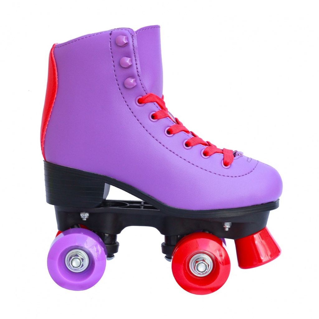 Patines Raxe Retro Roll Morado/Rojo
