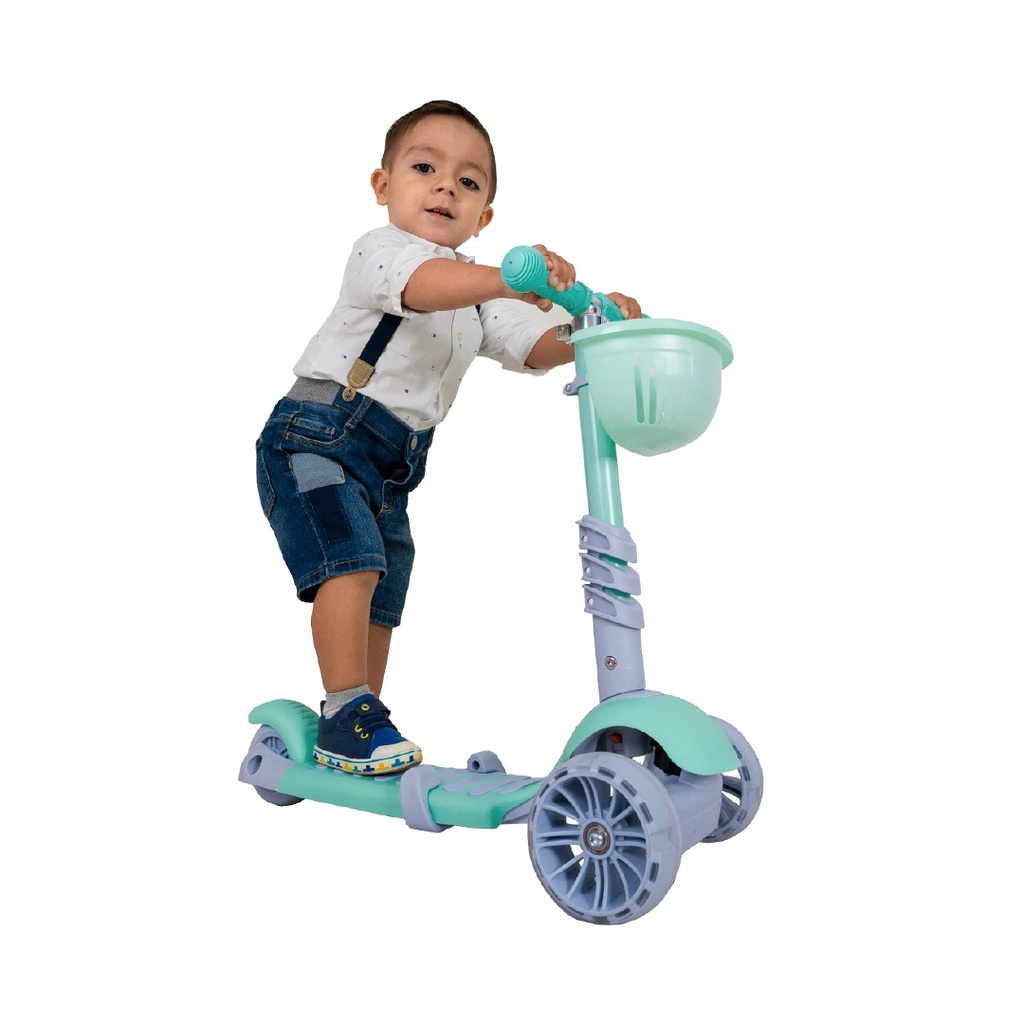 Scooter Kinene 3 en 1 Green