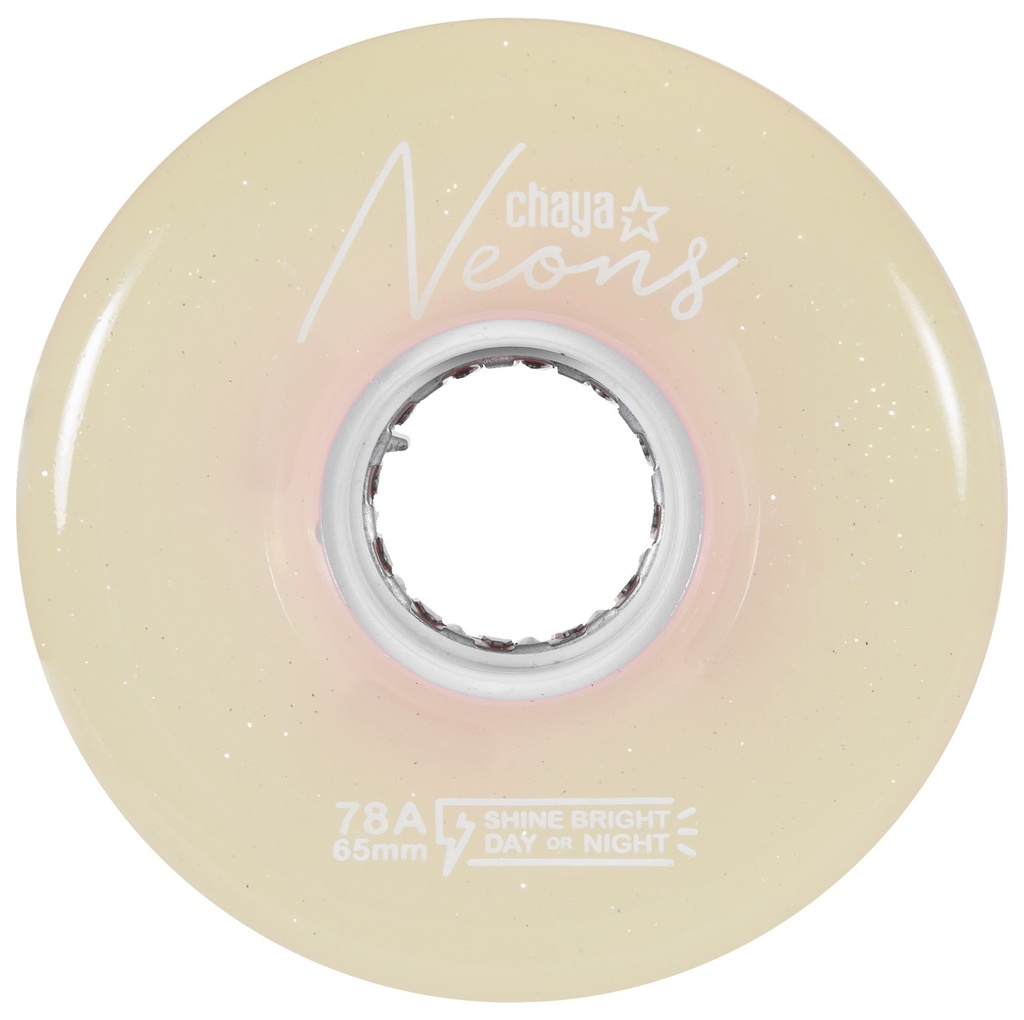 Ruedas Chaya Led Neon White 65mm (4-Pack)