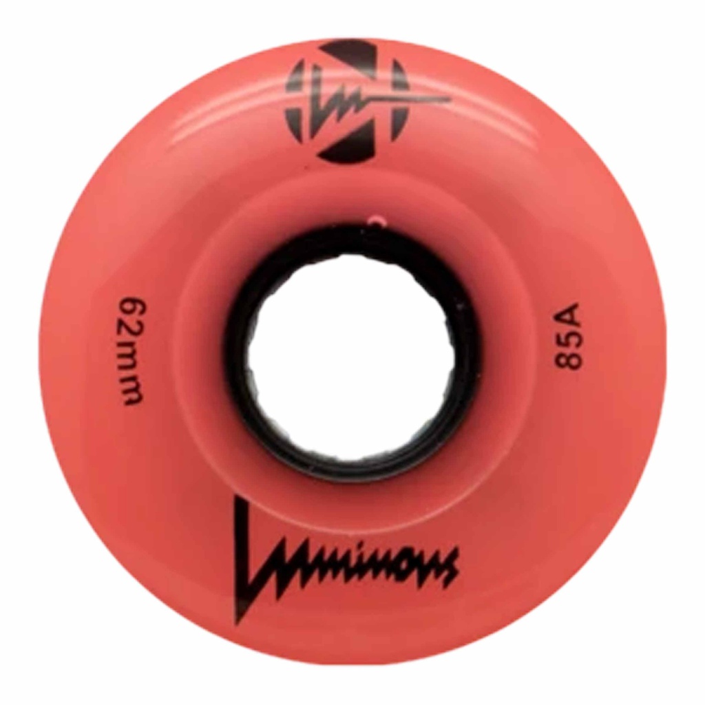 Ruedas Luminous Quads Red 62mm (4-Pack)