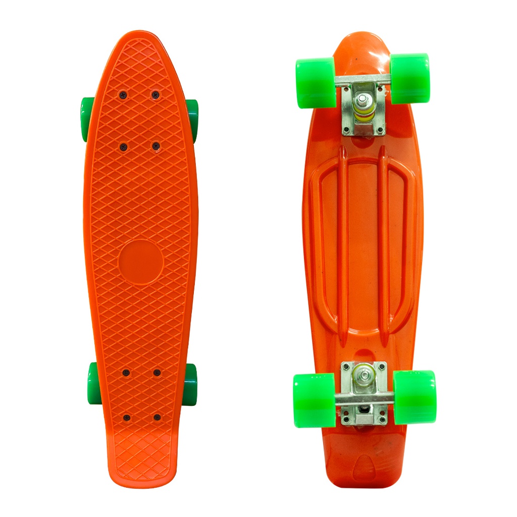 Patineta California Orange And Green Wheels