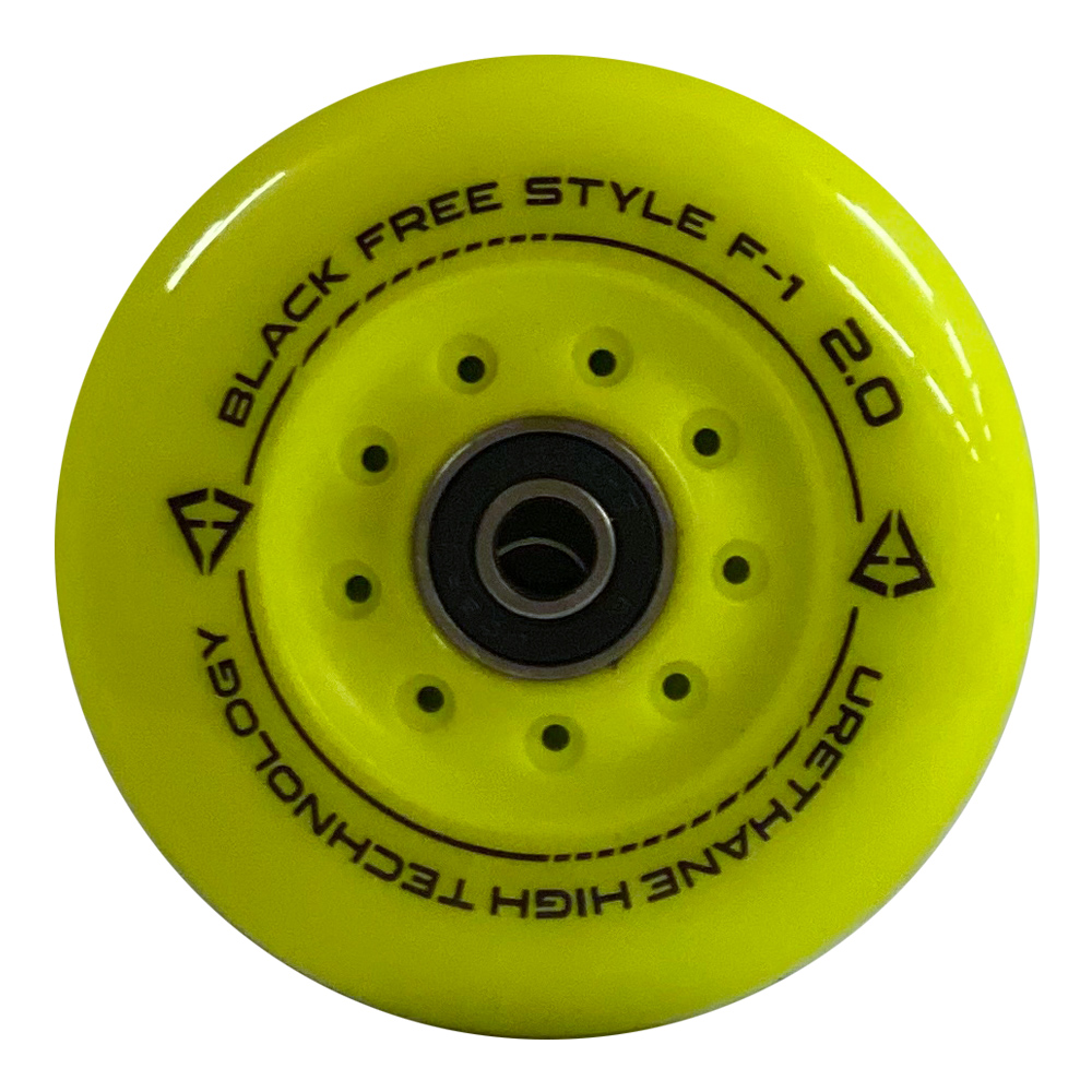 Ruedas Black Freestyle Radioactive 80mm