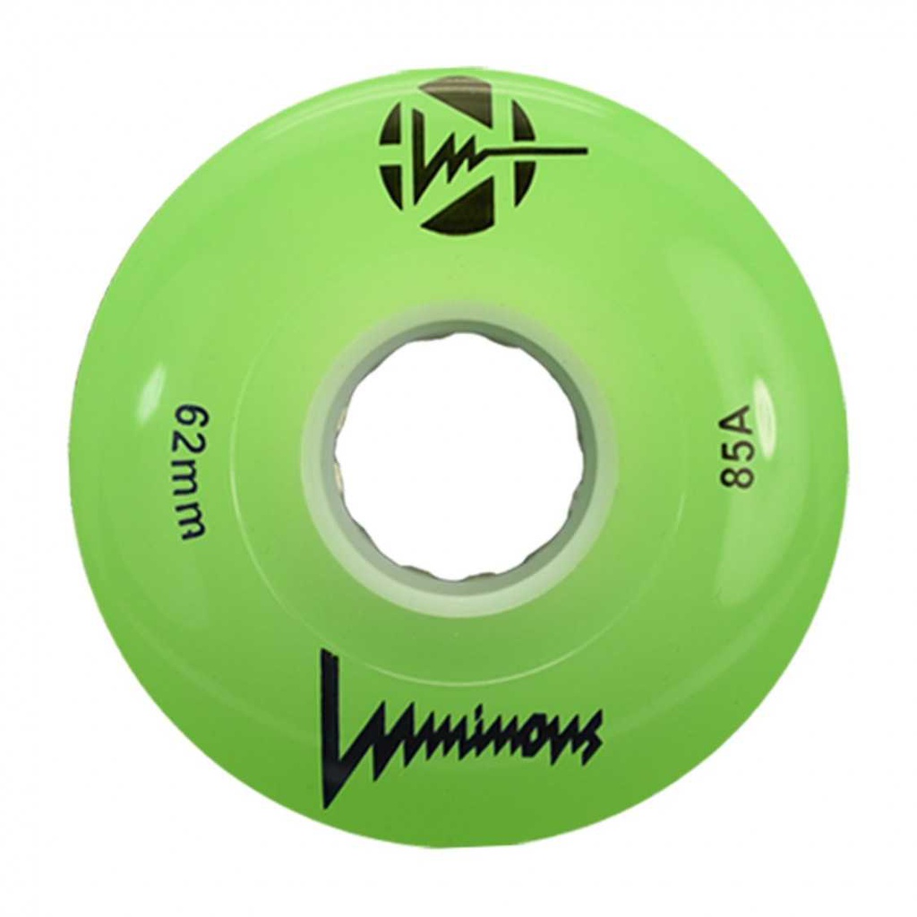 Ruedas Luminous Quads Green 62mm (4-Pack)