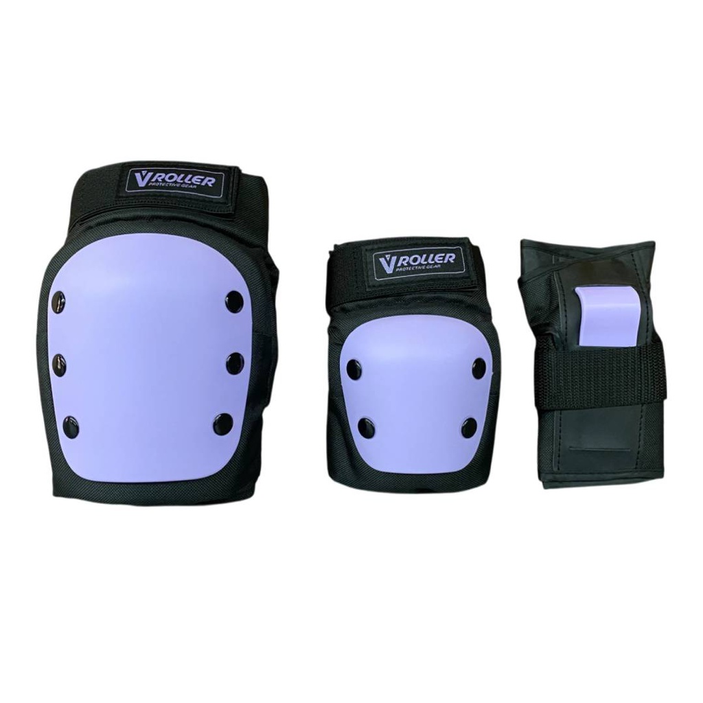 Tripack de Protecciones V Roller Reforzado Purple/Black