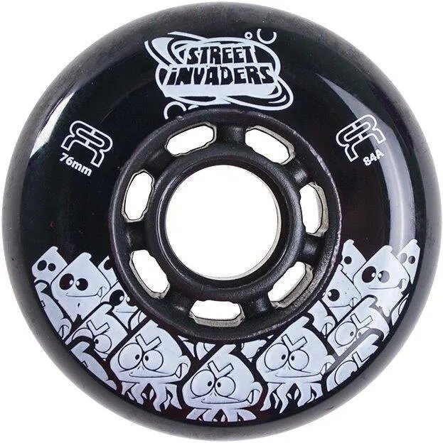 Ruedas FR Street Invaders Black 76mm (4 Pack)
