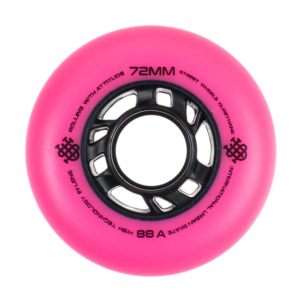 Ruedas IUS Rosa 72mm (pack 8)
