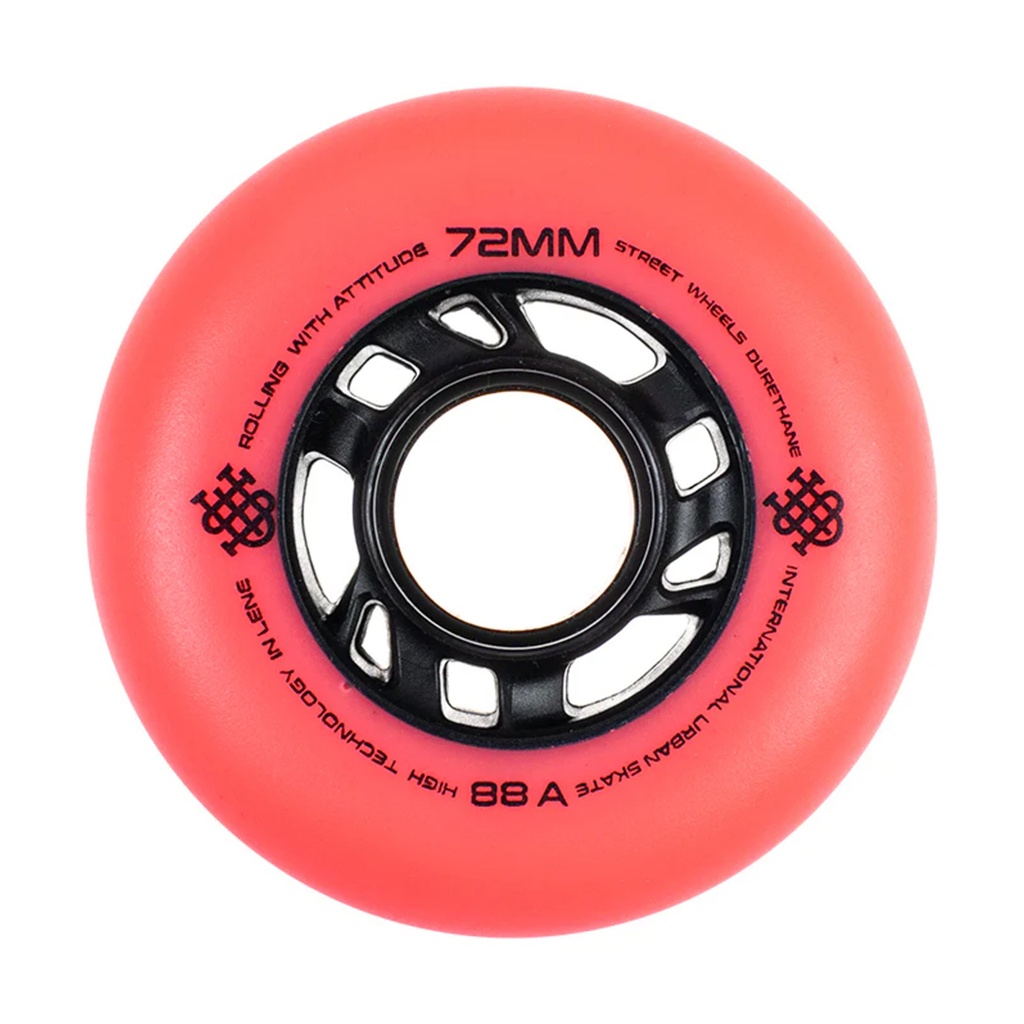 Ruedas IUS Rojo 72mm (pack 8)