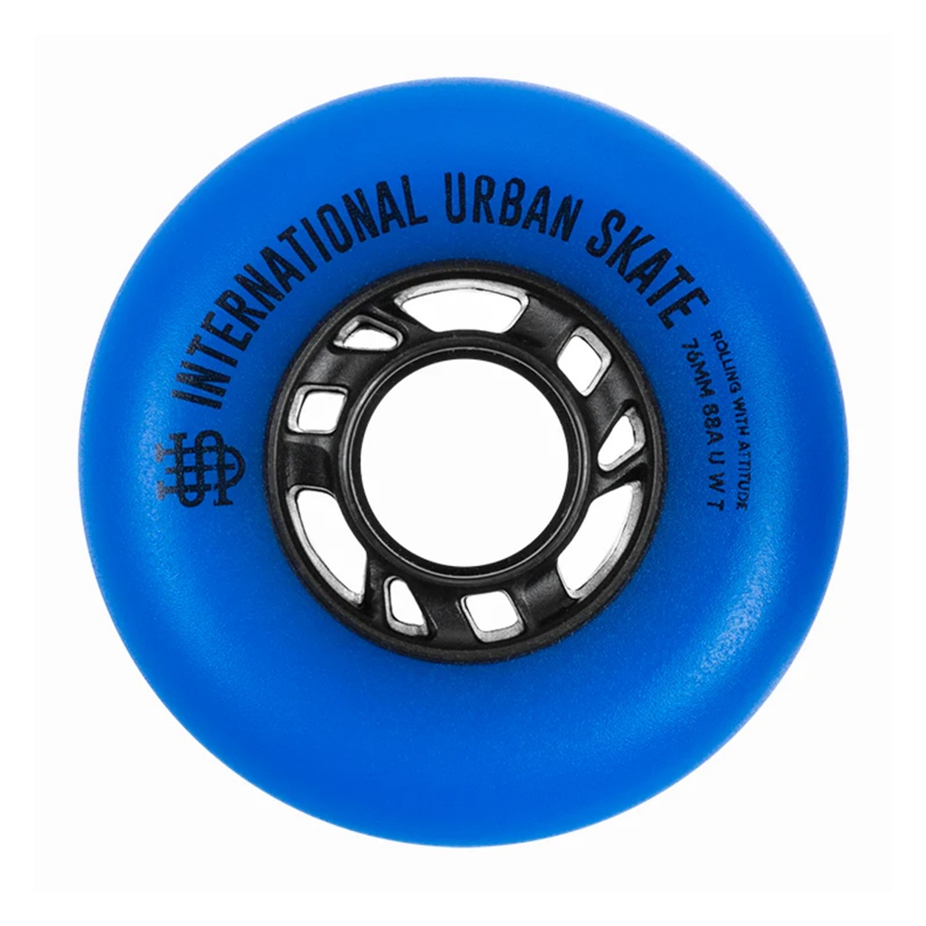 Ruedas IUS Azul Eléctrico 76mm (pack 8)
