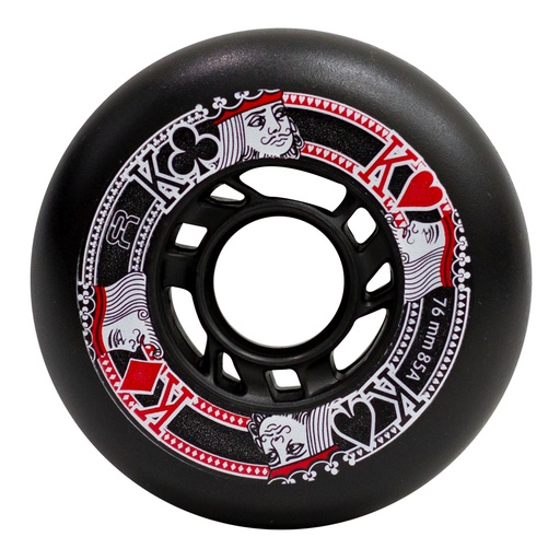 Ruedas FR King Black 76mm (4 Pack)