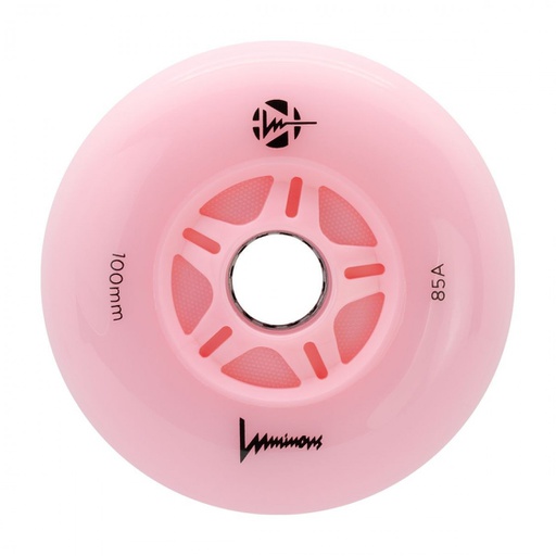 [LUWL-LU100-FL-PK] Ruedas Luminous Flamingo 100 mm (3-Pack)