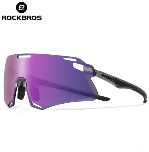 [14120007002] Lentes Rockbros Polarized Gray Purple HD