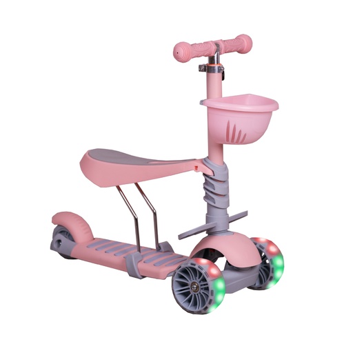 [717] Scooter Kinene 3 en 1 Pink