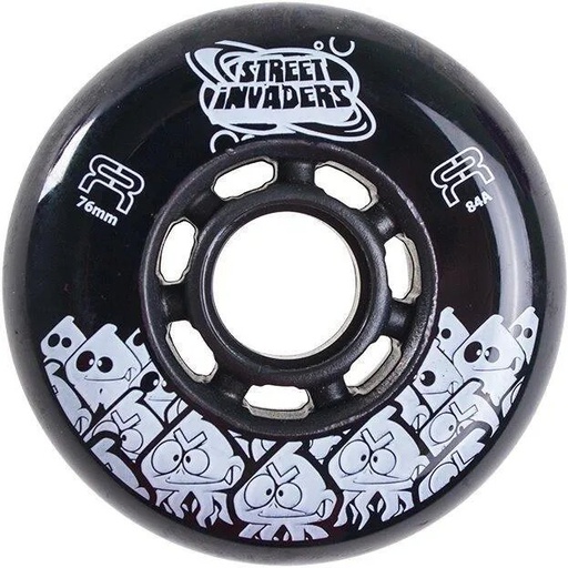 Ruedas FR Street Invaders Black 76mm (4 Pack)