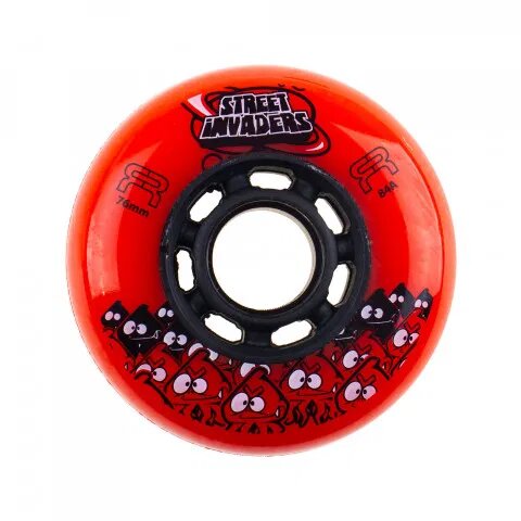 [FRWL-SI76-OR-BK] Ruedas FR Street Invaders Orange 76mm (4 Pack)