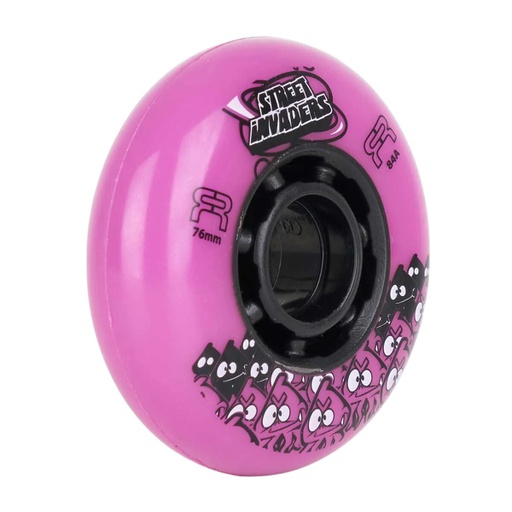 [FRWL-SI76-PK-BK] Ruedas FR Street Invaders Pink 76mm (4 Pack)