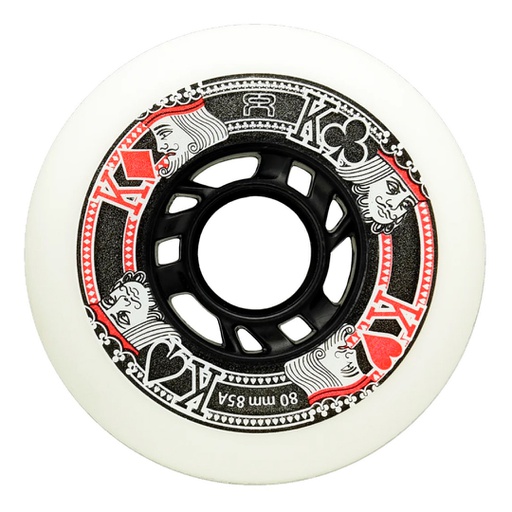 [FRWL-SK80-WH-BK] Ruedas FR Street Kings White 80mm (4 Pack)