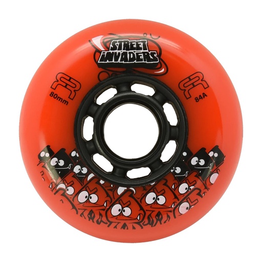 [FRWL-SI80-OR-BK] Ruedas FR Street Invaders Orange 80mm (4 Pack)