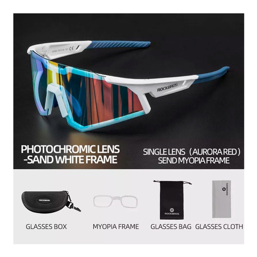 [14110006002] Lentes Rockbros Photochromatic White Glass
