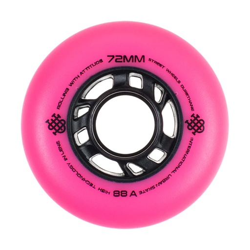Ruedas IUS Rosa 72mm (pack 8)