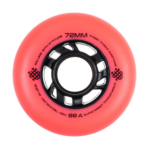 Ruedas IUS Rojo 72mm (pack 8)