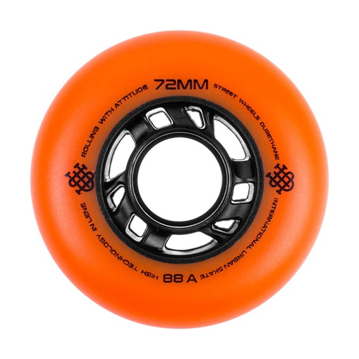 Ruedas IUS Naranja 72mm (pack 8)