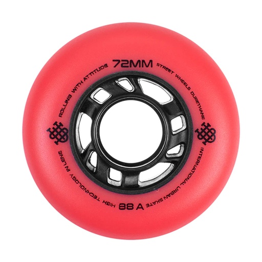 Ruedas IUS Bermellón 72mm (pack 8)