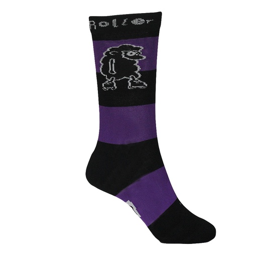[CALOB-21] Calcetas oBeja Roller Stripes Black/Purple