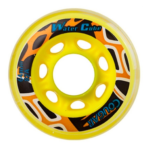 Ruedas Cougar Amarillo 64mm (8-Pack)